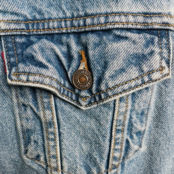 Levi's Vintage Standard Trucker Jacket 70507 Rugged Distressed Size XL - Picture 6 of 10